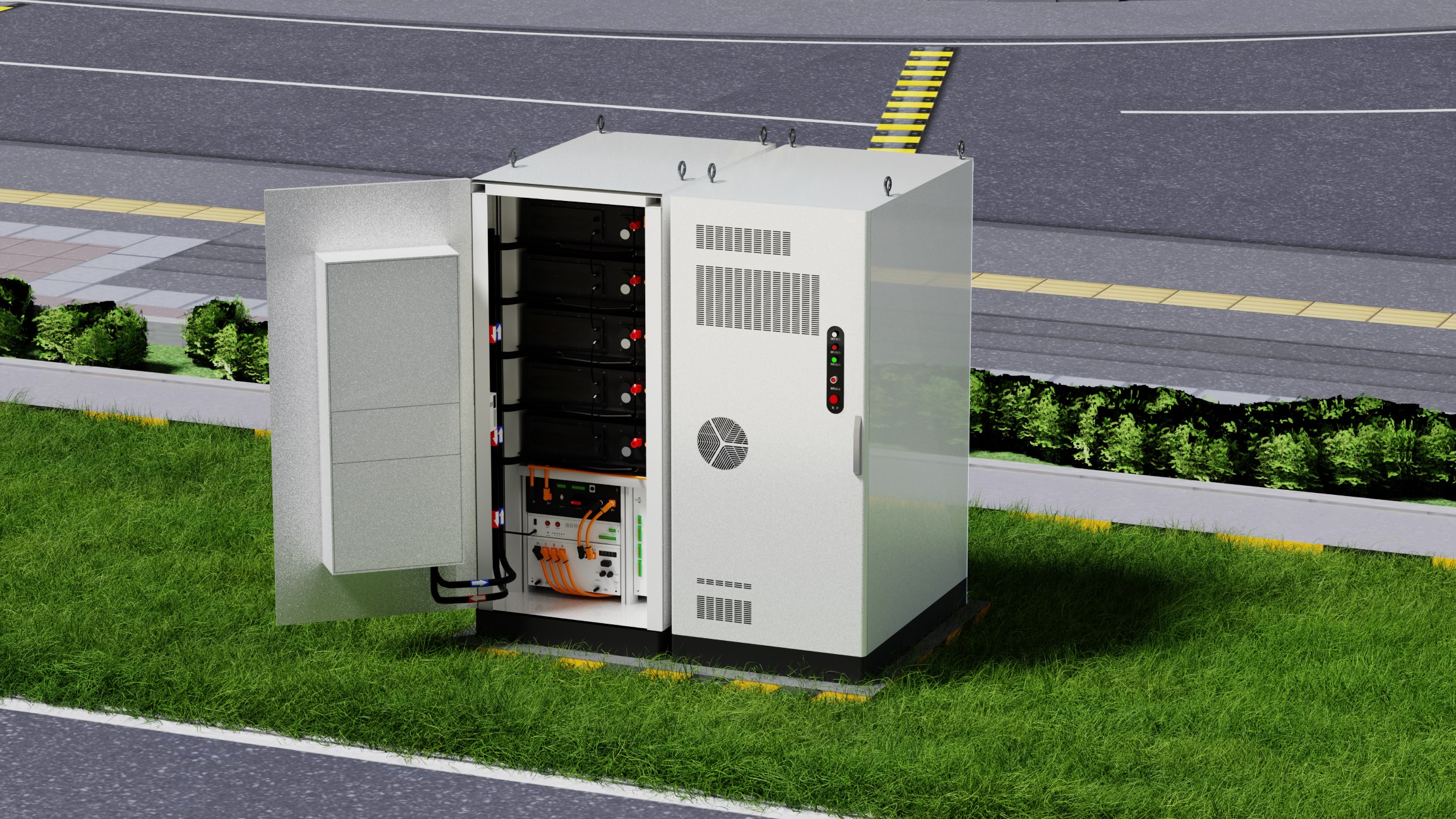 261kWh Fully Liquid-cooled Outdoor Cabinet ESS  Commercial & Industrial Use Solar Power Energy Storage Systems