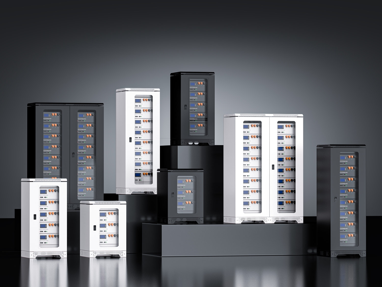 Customized cabinet for rack-mount lithium battery